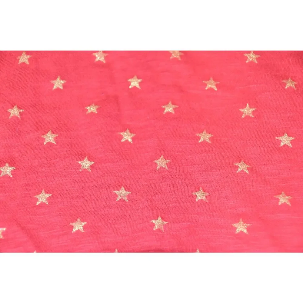 Gap Kids Long Sleeve Shirt, Red with Gold Stars, Girl's XXL 14-16, LN